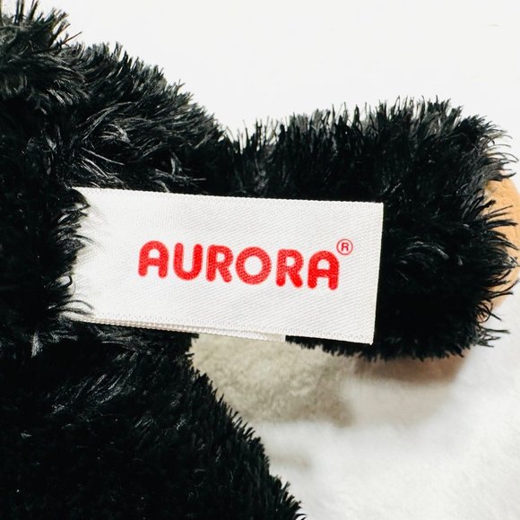 Aurora Black Bear Beanie Type Stuffed Plush Toy by Aurora - Picture 9 of 9